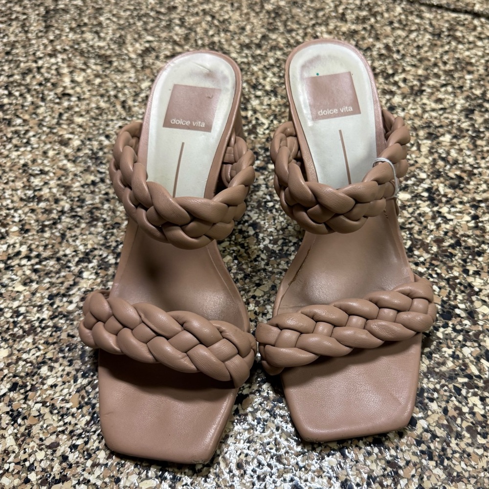 Dolce Vita Women's Brown Braided Heels